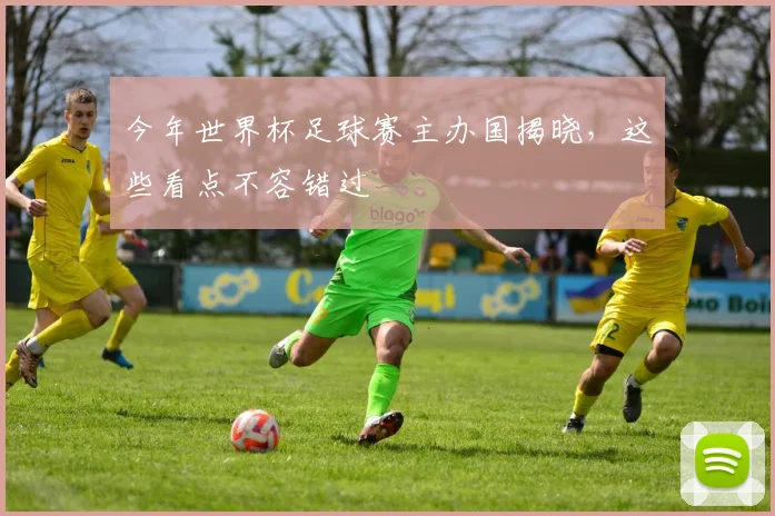 今年世界杯足球赛主办国揭晓,这些看点不容错过
